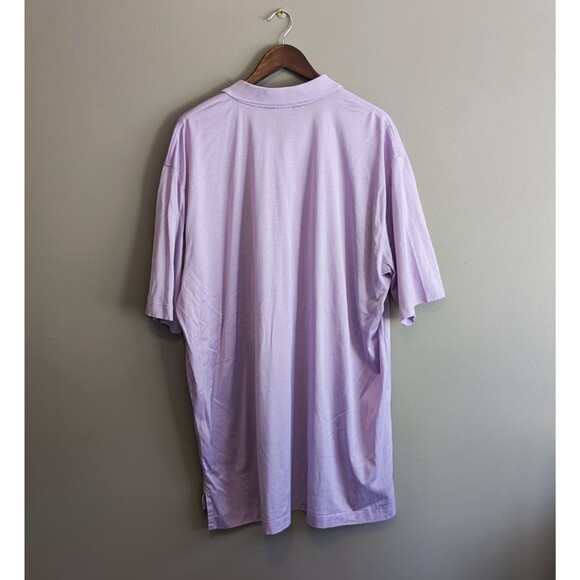 Brooks Brothers Size XXL Polo Shirt Mens 2XL Performance Knit Purple Cotton - Picture 4 of 4